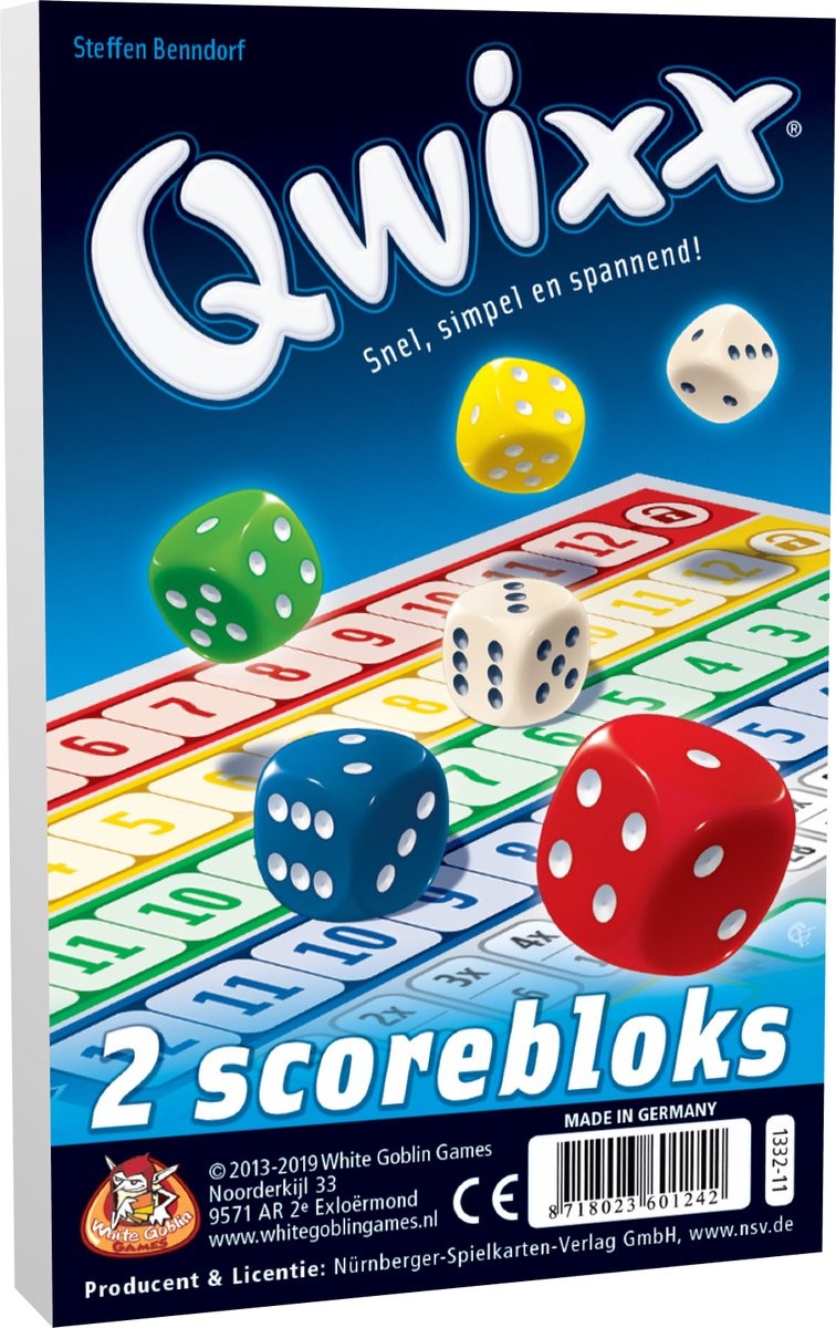 White Goblin Games Qwixx - Extra Scoreblokken (NL)