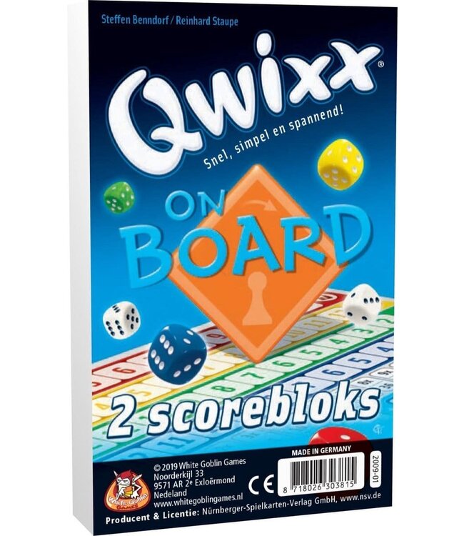 Qwixx On Board - Extra Scoreblokken (NL)  - Accessoires