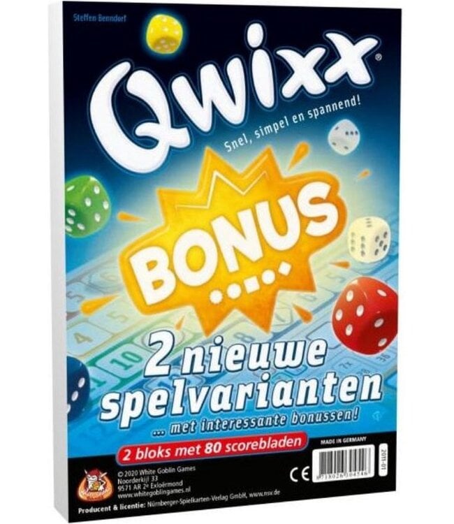 White Goblin Games Qwixx: Bonus (NL)