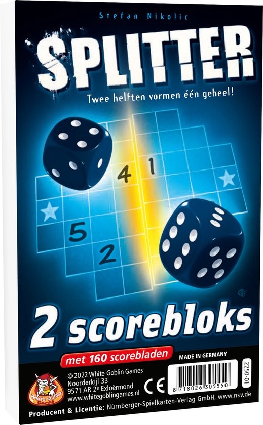 White Goblin Games Splitter - Extra Scoreblokken (NL)
