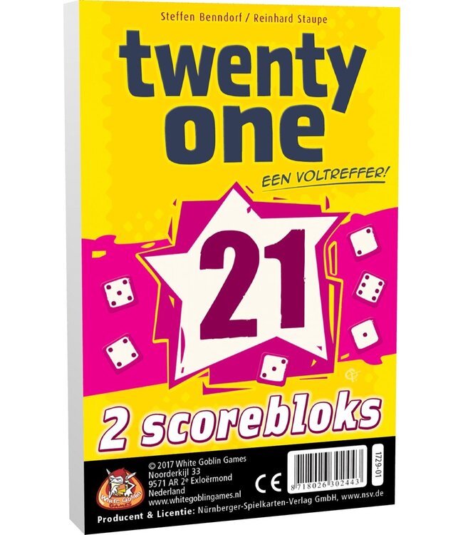 Twenty One - Extra Scoreblokken (NL) - Zubehör