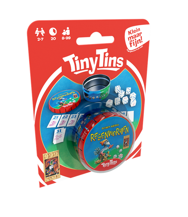 Tiny Tins: Regenwormen (NL) - Würfelspiel