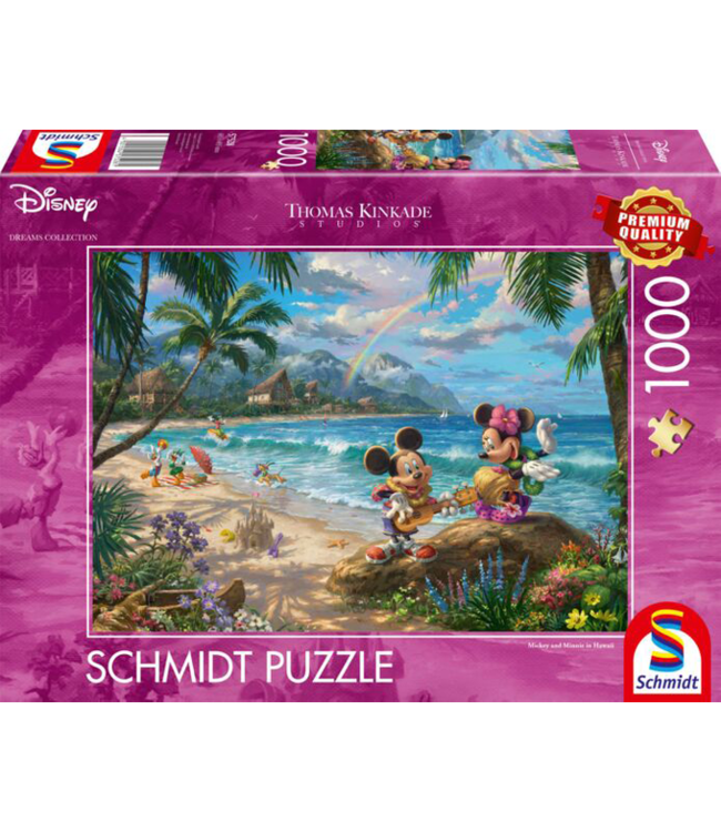 Schmidt Disney: Mickey & Minnie in Hawaii  (1000 Pieces)