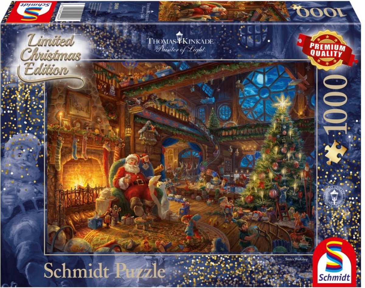 Schmidt Santa Claus and his elves (1000 Stukjes)