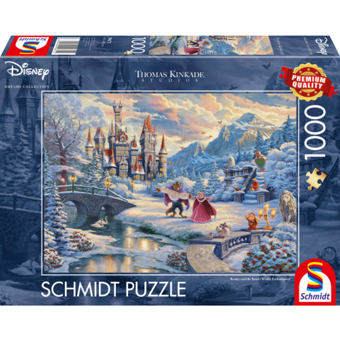 Schmidt Disney: Belle en het Beest in de Sneeuw (1000 Stukjes)