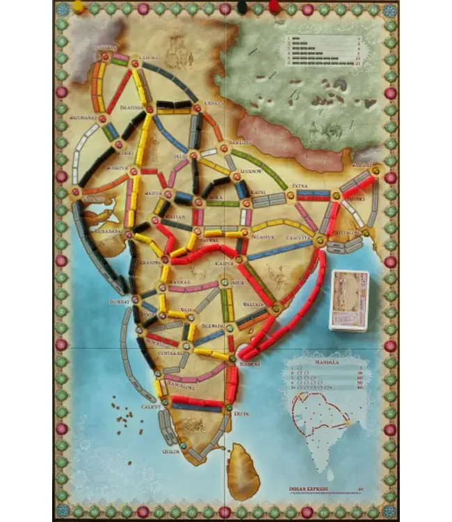 Ticket to Ride: India/Zwitserland (NL) - Brettspiel