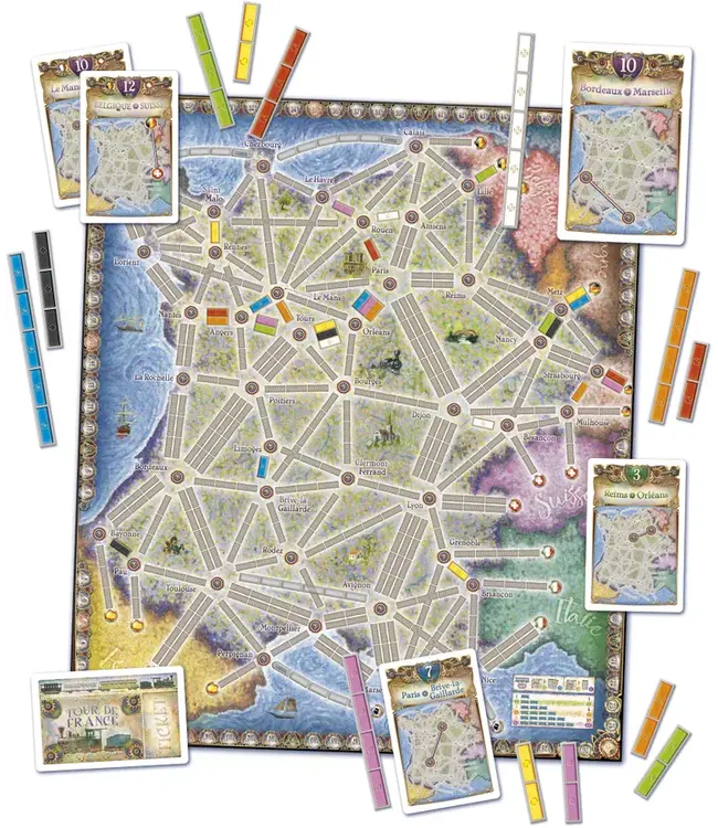 Ticket to Ride: France/Old West (NL) - Boardgame