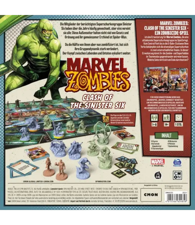 Marvel Zombies: Clash of the Sinister Six (ENG)- Bordspel