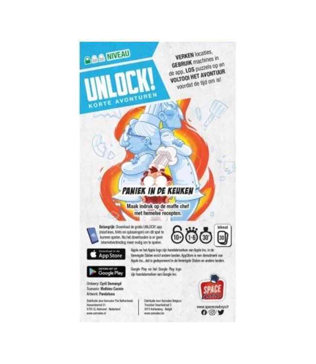 Unlock! Korte Avonturen 1: Paniek in de Keuken (NL) - Escape room