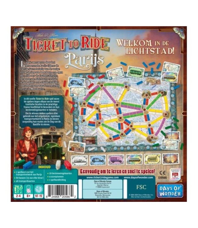 Ticket to Ride: Parijs (NL) - Bordspel
