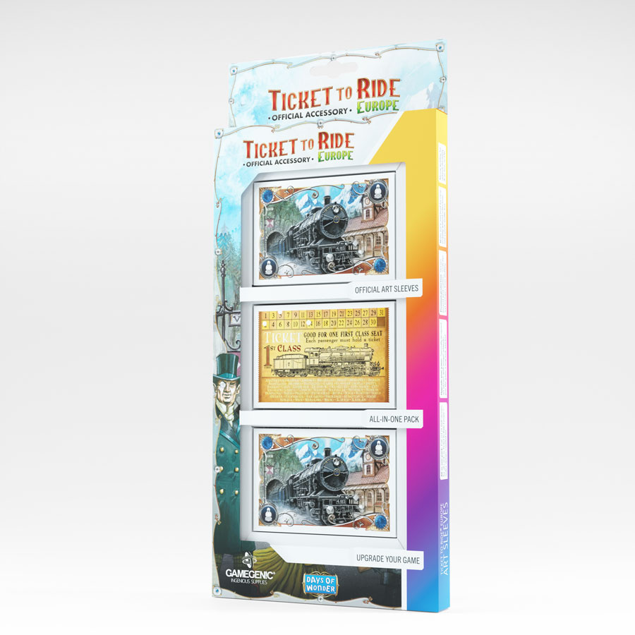 Gamegenic Ticket to Ride - Europe Art Sleeves (168 sleeves)