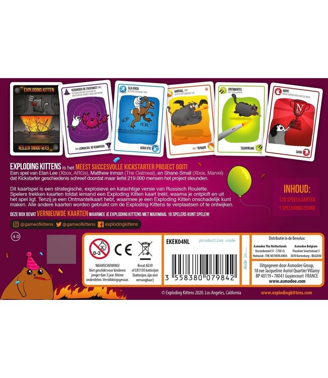 Exploding Kittens - Party Pack Editie (NL) - Kaartspel
