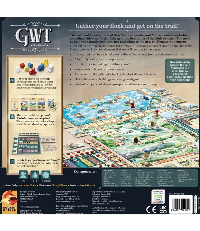Great Western Trail: New Zealand (ENG) - Boardgame