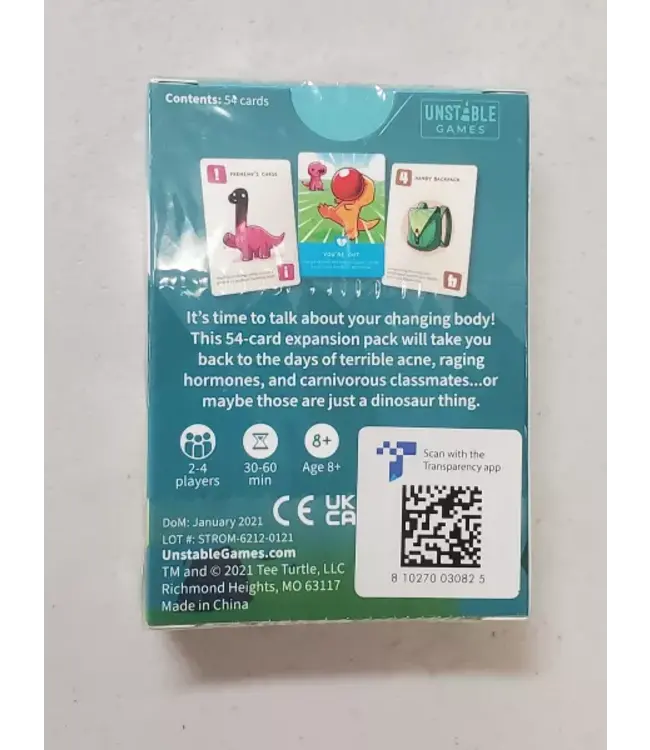 Happy Little Dinosaurs: Perils of Puberty (ENG) - Kaartspel