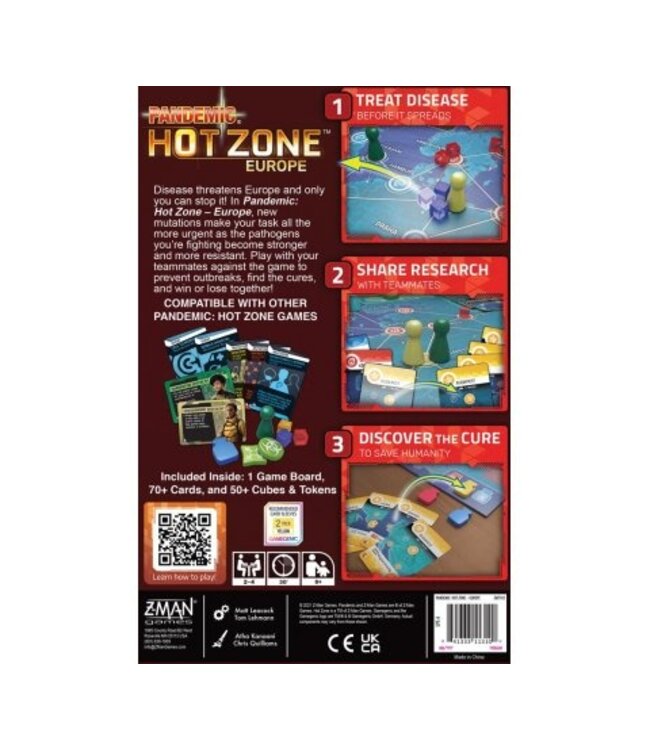 Pandemic: Hot Zone - Europe (ENG) - Boardgame