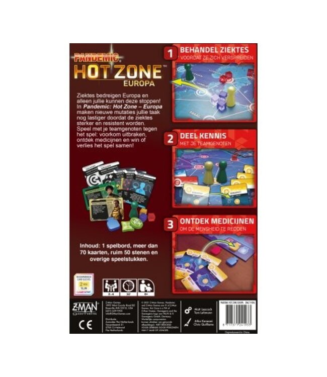 Pandemic: Hot Zone - Europa (NL) - Bordspel