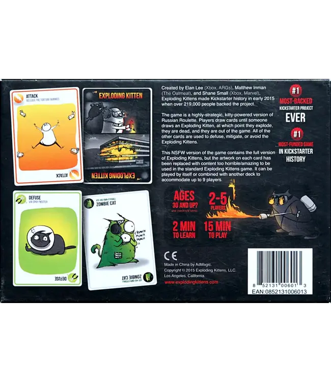 Exploding Kittens NSFW 18+ (ENG) - Cardgame