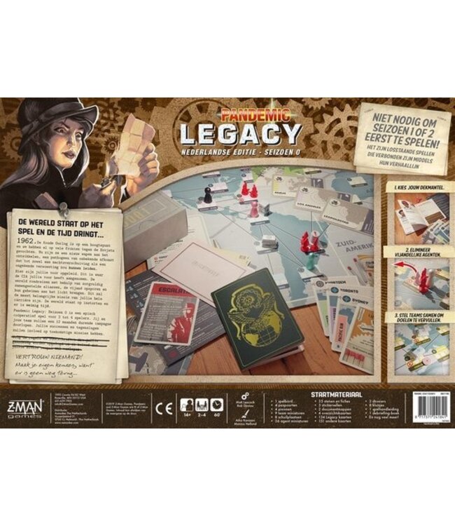 Pandemic Legacy: Seizoen 0 (NL) - Brettspiel