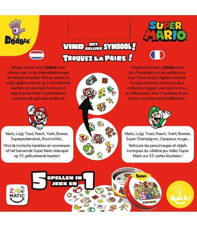 Dobble: Super Mario (NL) - Cardgame