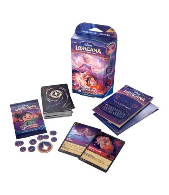 Disney Lorcana:  Shimmering Skies - Starter Deck (Elsa & Ralph)