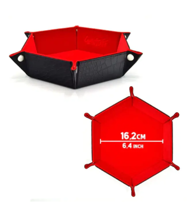 RPG - Glassstaff: Hexagonal Dice Tray  - Dragon Skin