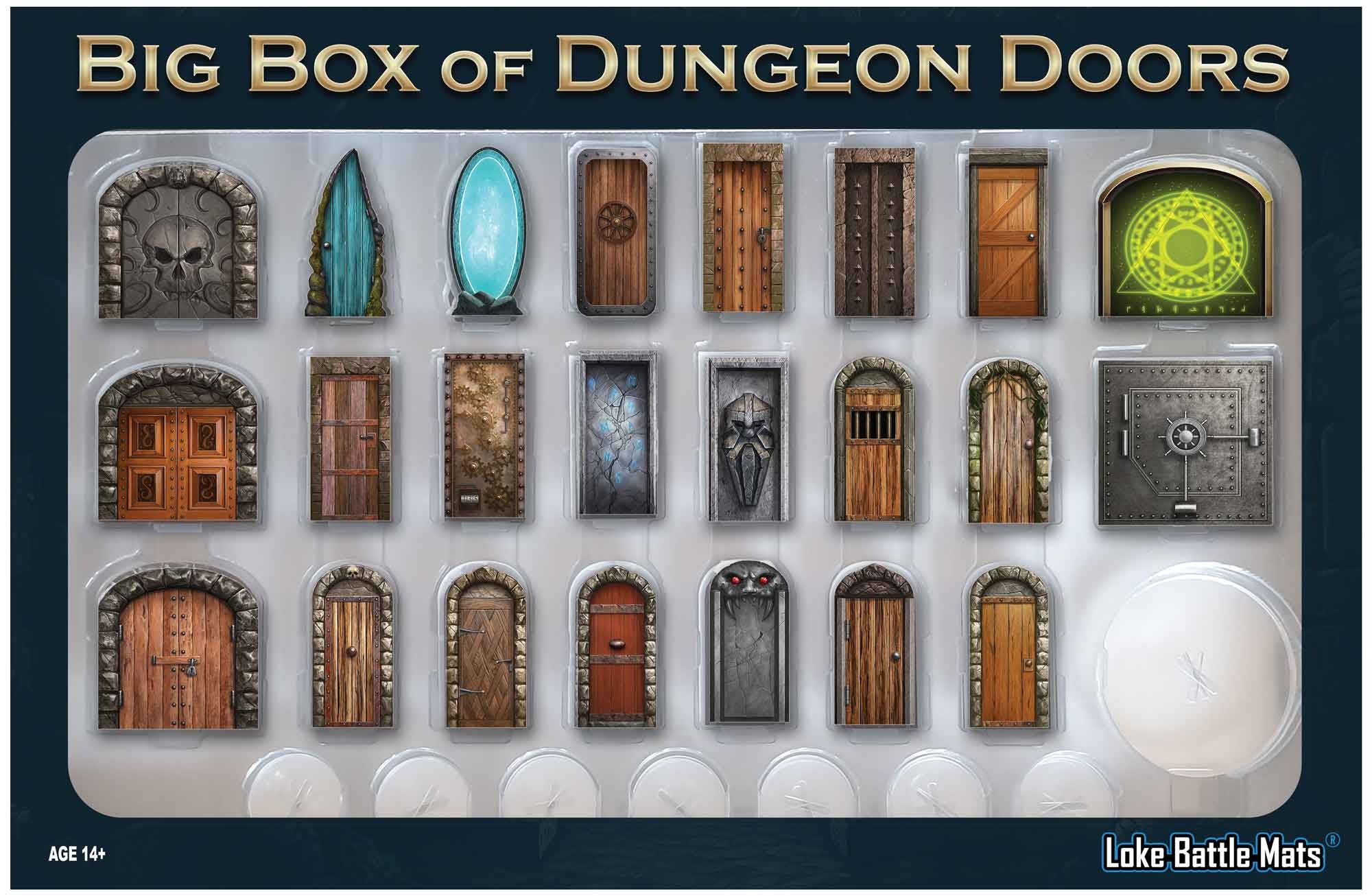 Loke Battle Mats Big Box of Dungeon Doors afbeelding