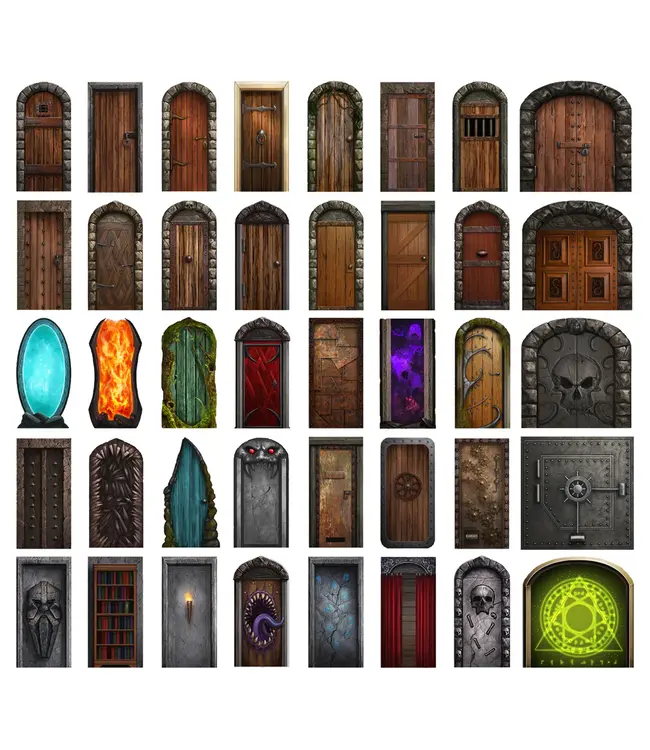 Loke BattleMats: Big Box of Dungeon Doors