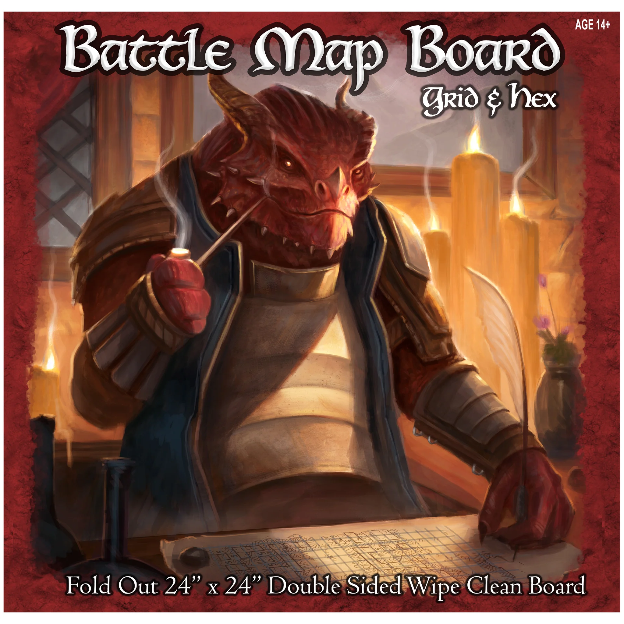 Loke Battle Mats Battle Map Board Grid &amp; Hex afbeelding