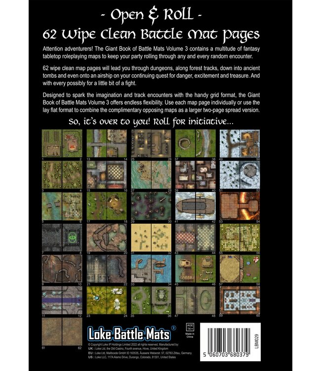 Loke BattleMats: Giant Book of Battle Mats Volume 3