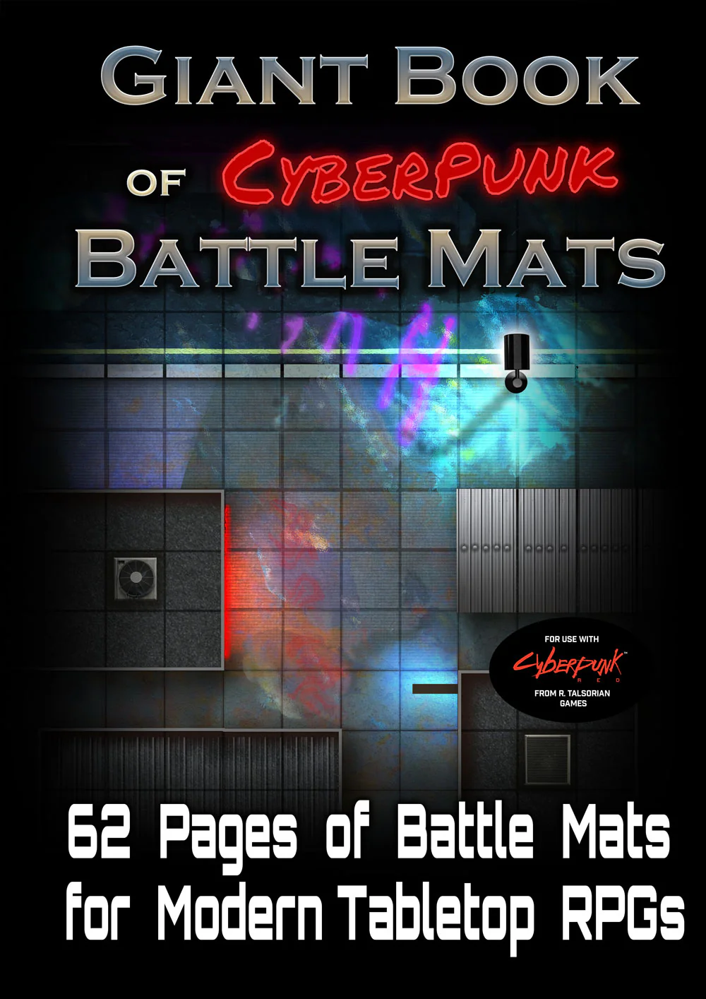 Loke Battle Mats Giant Book of Cyberpunk Battle Mats