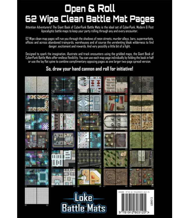 Loke BattleMats: Giant Book of Cyberpunk Battle Mats