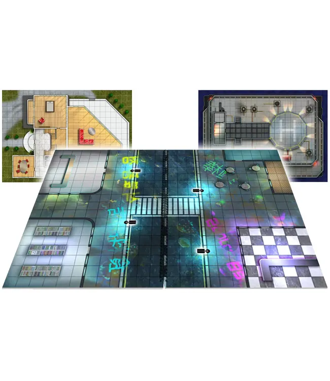 Loke BattleMats: Giant Book of Cyberpunk Battle Mats