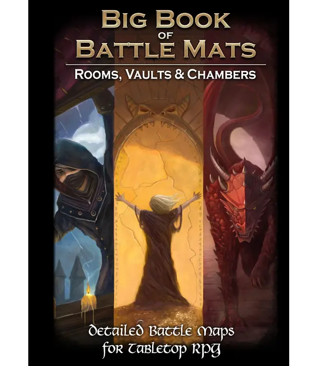 Loke BattleMats: Big Book of Battle Mats: Rooms, Vaults & Chambers