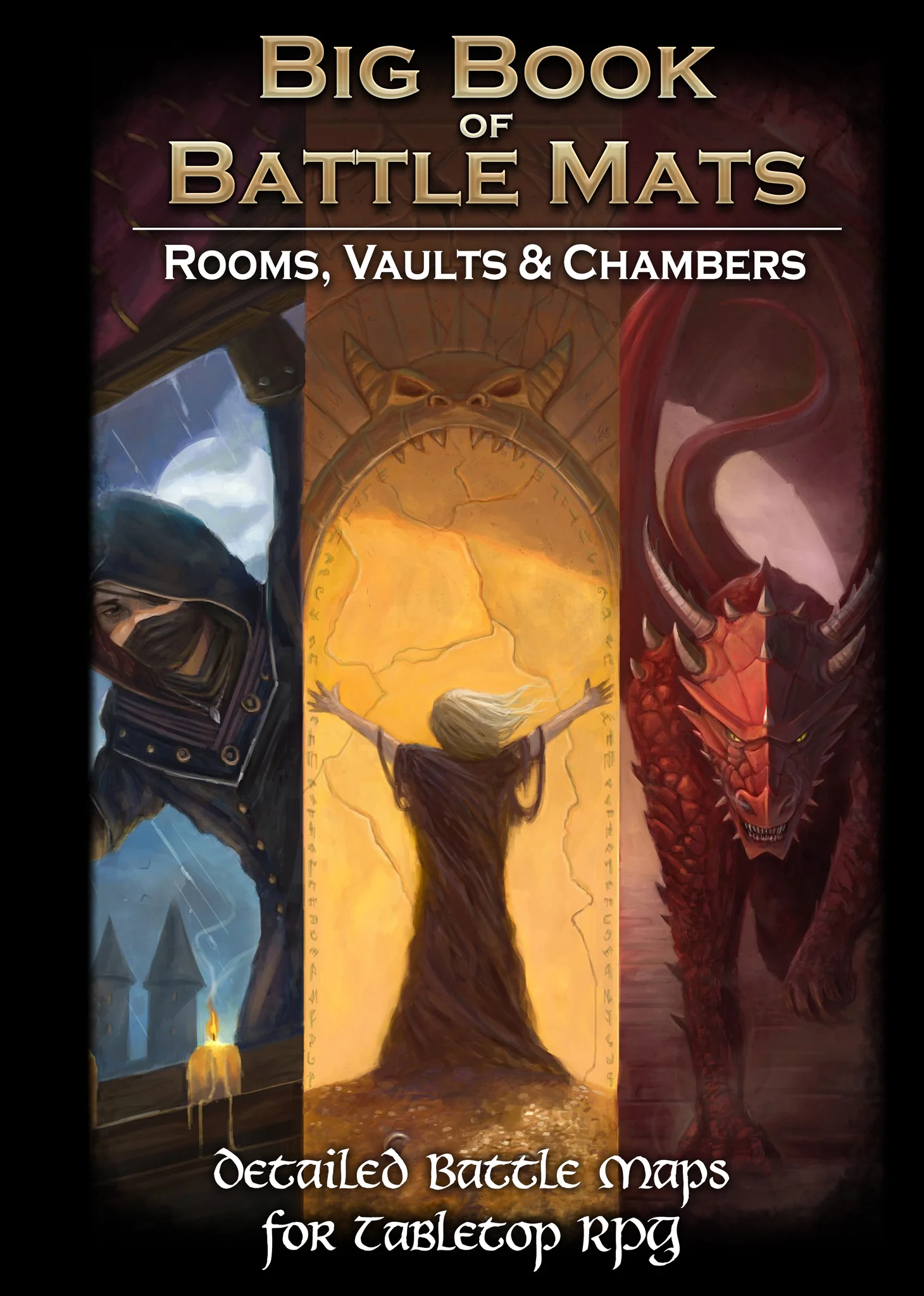 Loke Battle Mats Big Book of Battle Mats: Rooms, Vaults & Chambers