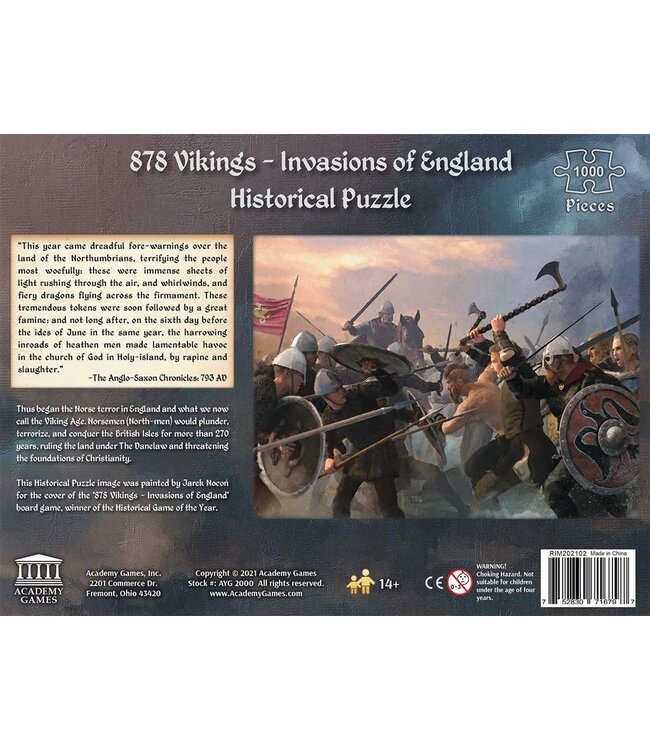 878 Vikings - Invasions of England Puzzel (1000 Stukjes)