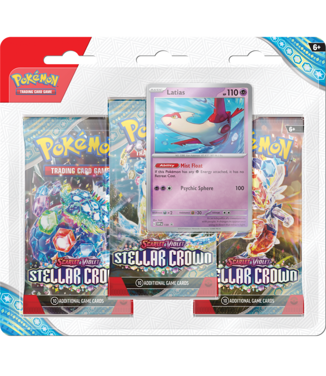 Pokémon TCG: Stellar Crown - 3-Pack Blister