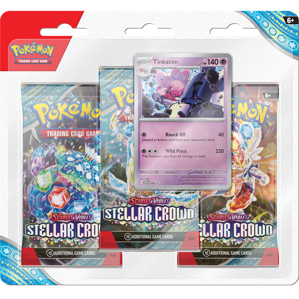 The Pokémon Company Stellar Crown - 3-Pack Blister