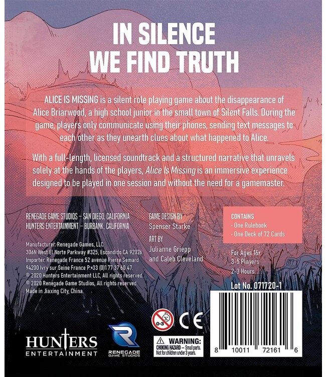 Alice is Missing (ENG) - Kaartspel