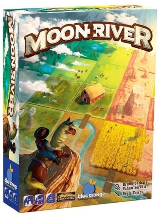 Blue Orange Moon River afbeelding