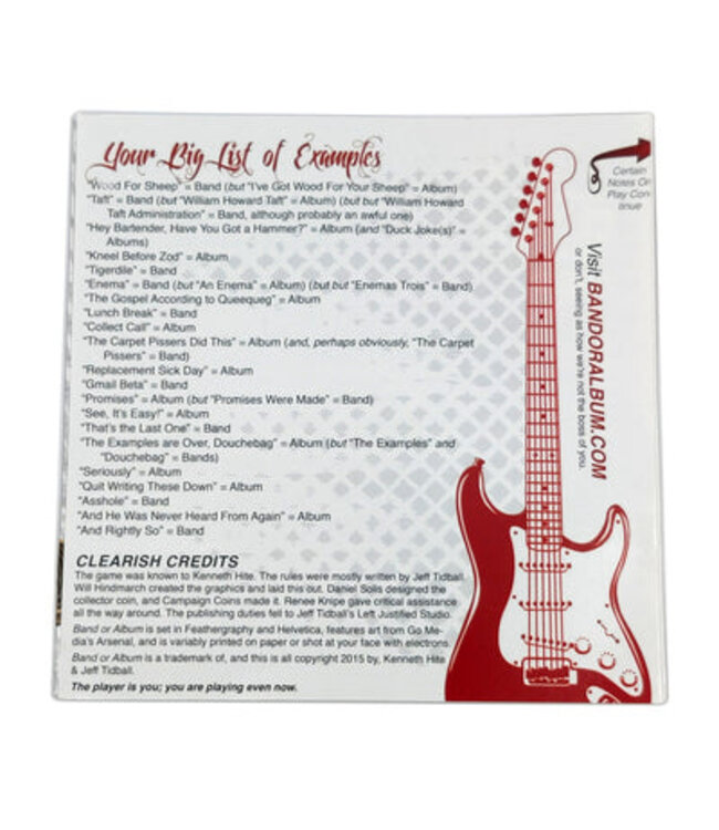 Band or Album (ENG) - Card game