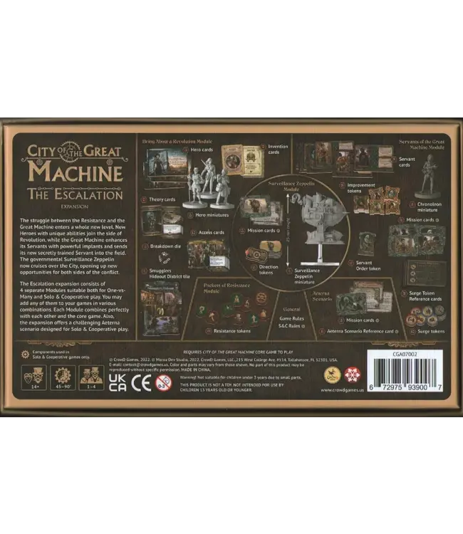 City of the Great Machine: The Escalation (ENG) - Board game