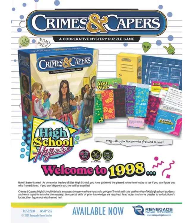 Crimes & Capers: High School Hijinks (ENG) - Bordspel