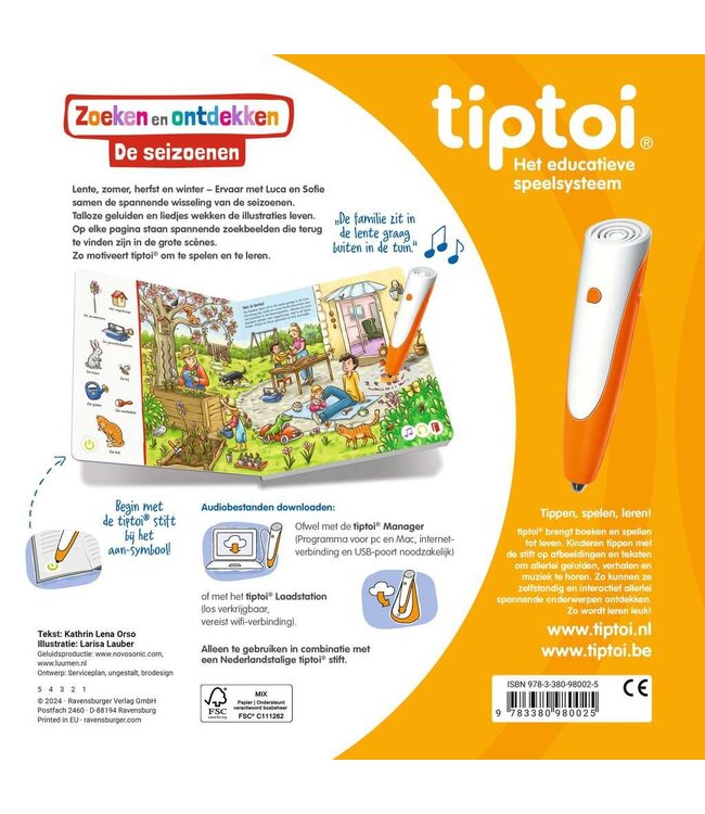Tiptoi: Zoeken en Ontdekken - De Seizoenen (NL)