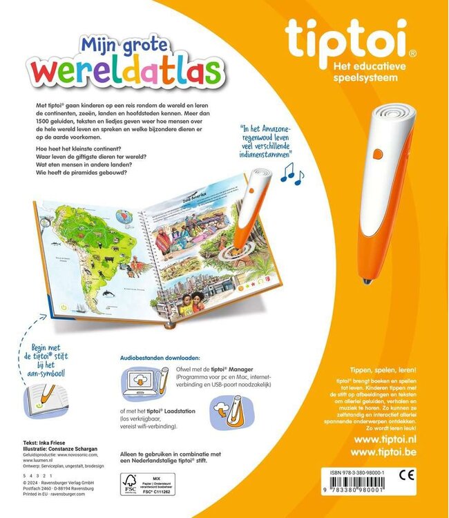 Tiptoi: Mijn Grote Wereldatlas (NL)
