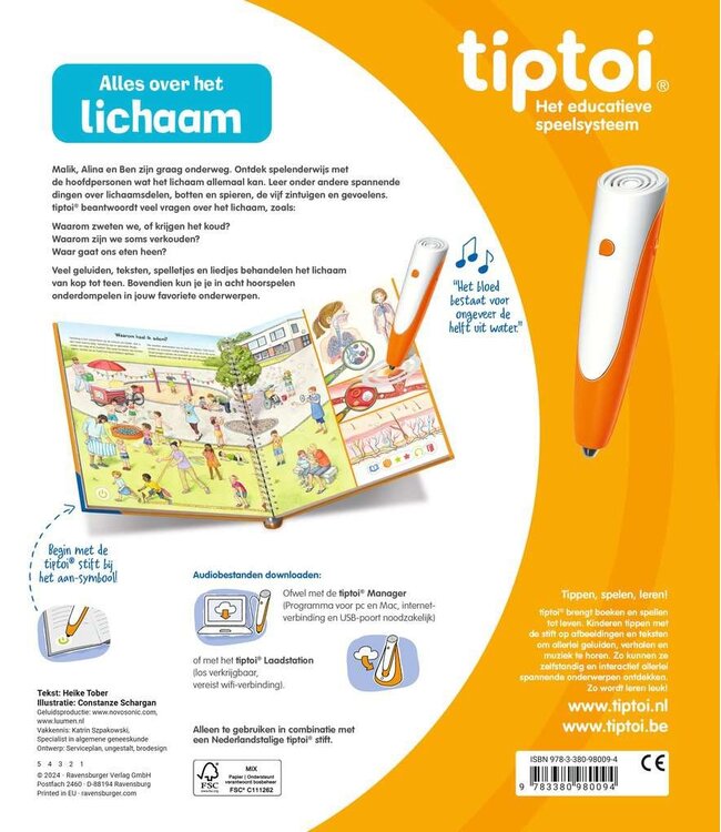 Tiptoi: Alles over het Lichaam (NL)