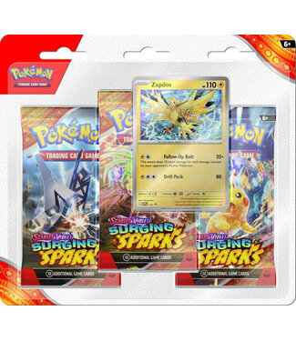 The Pokémon Company Surging Sparks 3-Pack Blister