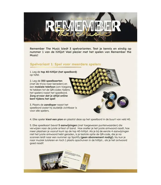 Remember the Music (NL) - Brettspiel