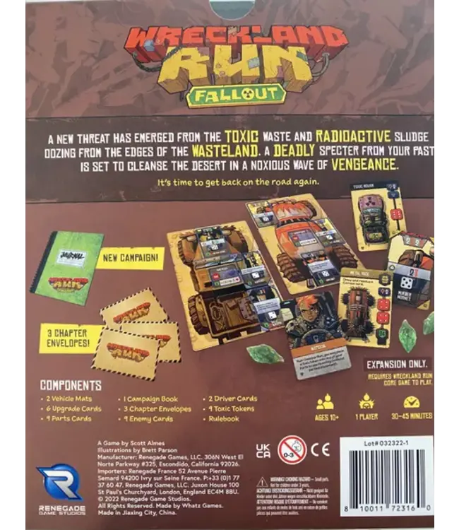 Wreckland Run: Fallout (ENG) - Board game