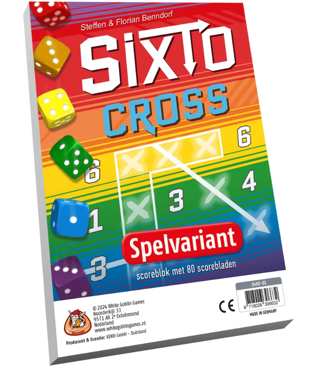 White Goblin Games Sixto: Cross Spelvariant (NL) - Scoreblok