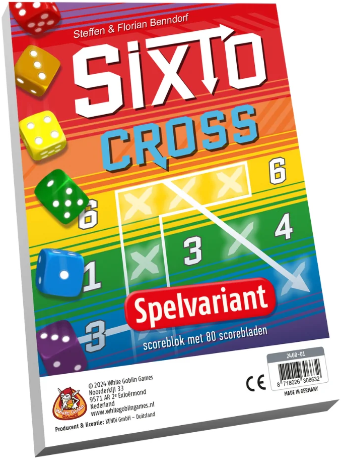 White Goblin Games Sixto: Cross Spelvariant (NL) - Scoreblok